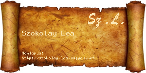 Szokolay Lea névjegykártya